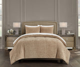 Alligator Taupe Queen 3pc Comforter Set