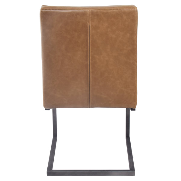 Ronan Leatherette Dining Chair Set of 2 - Modern Industrial Design with Chic Tufting and Durability