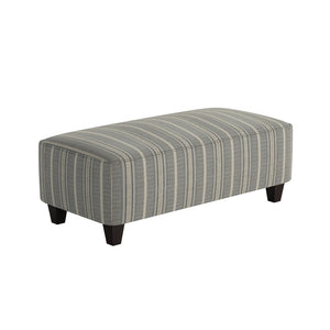 Fusion 100-C Transitional Cocktail Ottoman 100-C Farmhouse Indigo 49" Wide Cocktail Ottoman