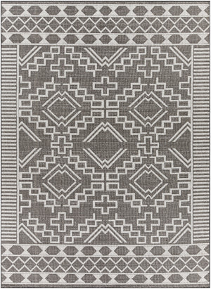 Veranda VRD-2309 Global Polypropylene Rug VRD2309-710102 Dark Blue, Dark Brown, Taupe, Ivory 100% Polypropylene 7'10" x 10'2"