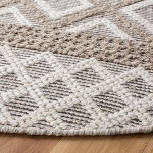 Vermont 211 Hand Woven 60% Wool, 40% Cottton 0 Rug Ivory / Grey 60% Wool, 40% Cottton VRM211F-9