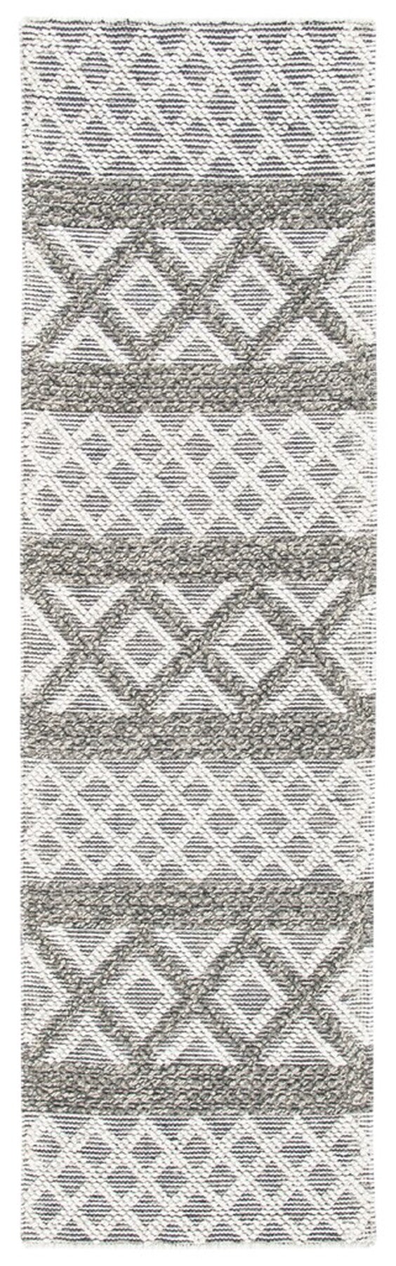 Vermont 211 Hand Woven 60% Wool, 40% Cottton 0 Rug Ivory / Dark Grey 60% Wool, 40% Cottton VRM211H-9