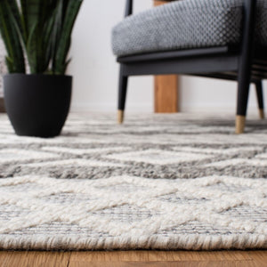 Vermont 211 Hand Woven 60% Wool, 40% Cottton 0 Rug Ivory / Dark Grey 60% Wool, 40% Cottton VRM211H-9