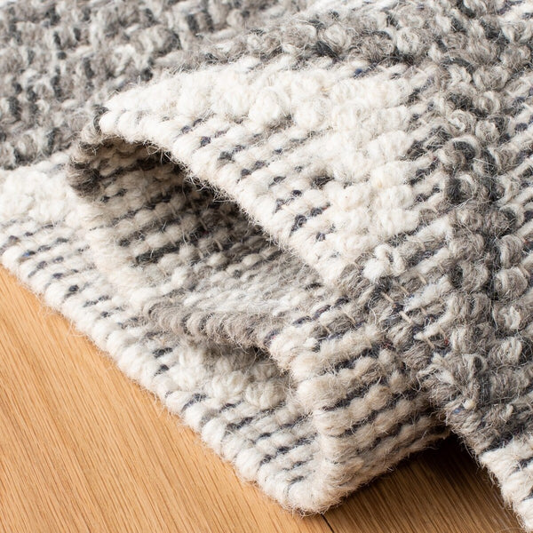 Vermont 211 Hand Woven 60% Wool, 40% Cottton 0 Rug Ivory / Dark Grey 60% Wool, 40% Cottton VRM211H-9