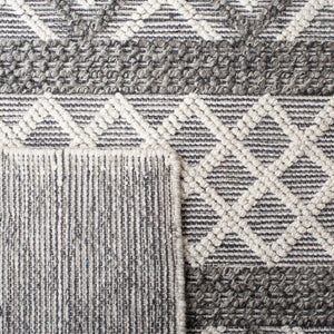 Vermont 211 Hand Woven 60% Wool, 40% Cottton 0 Rug Ivory / Dark Grey 60% Wool, 40% Cottton VRM211H-9