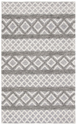 Vermont 211 Hand Woven 60% Wool, 40% Cottton 0 Rug Ivory / Dark Grey 60% Wool, 40% Cottton VRM211H-9