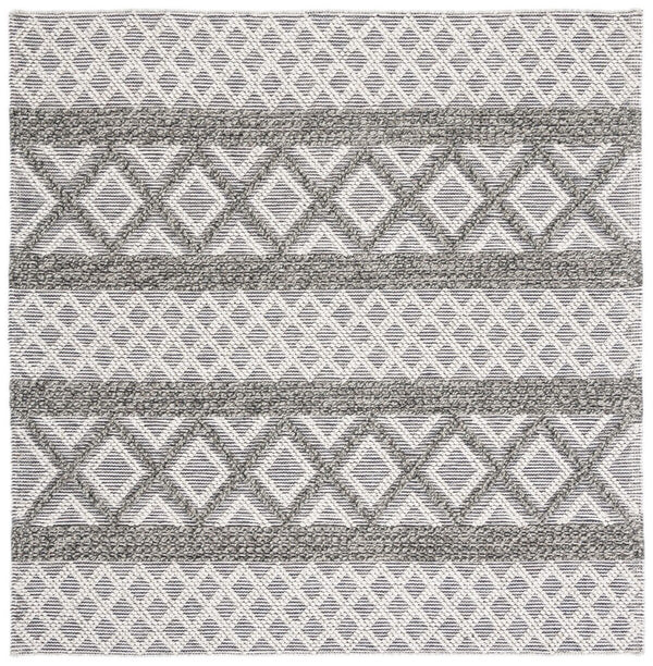 Vermont 211 Hand Woven 60% Wool, 40% Cottton 0 Rug Ivory / Dark Grey 60% Wool, 40% Cottton VRM211H-9