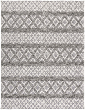 Vermont 211 Hand Woven 60% Wool, 40% Cottton 0 Rug Ivory / Dark Grey 60% Wool, 40% Cottton VRM211H-9