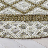 Vermont 211 Hand Woven 60% Wool, 40% Cottton 0 Rug Ivory / Dark Green 60% Wool, 40% Cottton VRM211Y-9