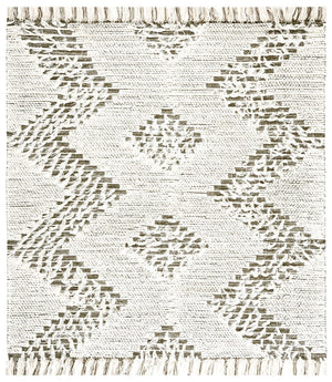 Vermont 501 Flat Weave 60% Wool, 40% Cotton 0 Rug Ivory / Green 60% Wool, 40% Cotton VRM501A-6SQ