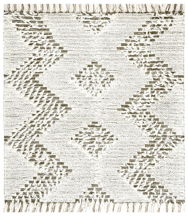 Vermont 501 Flat Weave 60% Wool, 40% Cotton 0 Rug Ivory / Green 60% Wool, 40% Cotton VRM501A-6SQ