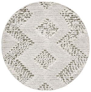 Vermont 501 Flat Weave 60% Wool, 40% Cotton 0 Rug Ivory / Green 60% Wool, 40% Cotton VRM501A-6SQ