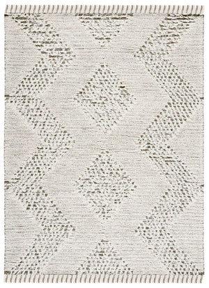 Vermont 501 Flat Weave 60% Wool, 40% Cotton 0 Rug Ivory / Green 60% Wool, 40% Cotton VRM501A-6SQ