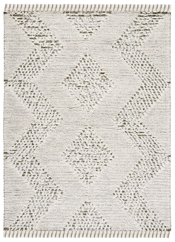 Vermont 501 Flat Weave 60% Wool, 40% Cotton 0 Rug Ivory / Green 60% Wool, 40% Cotton VRM501A-6SQ