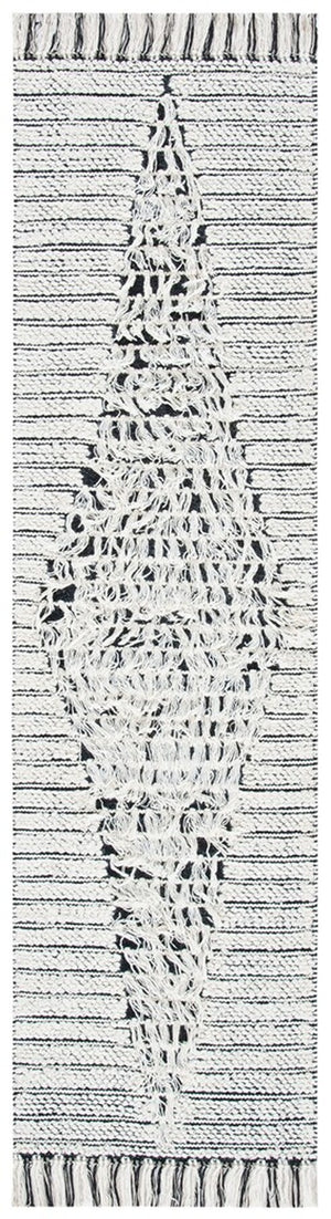 Vermont 502 Flat Weave 60% Wool, 40% Cotton 0 Rug Ivory / Black 60% Wool, 40% Cotton VRM502A-5