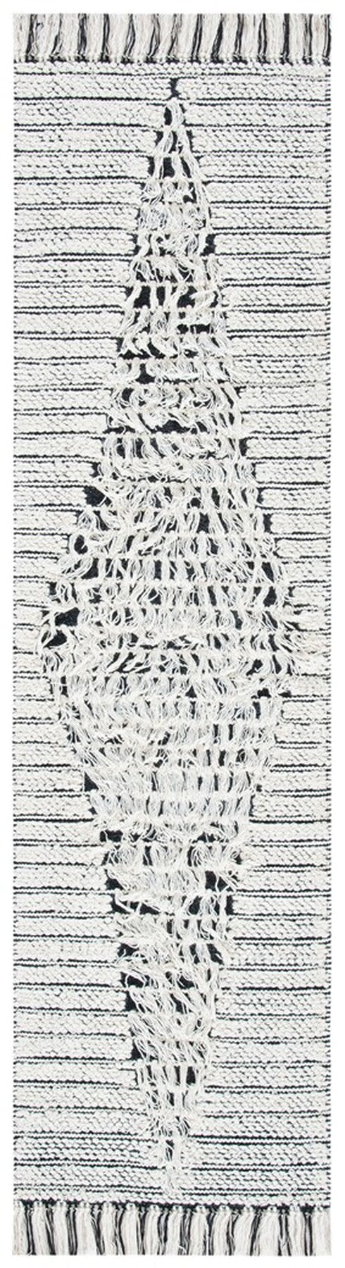 Vermont 502 Flat Weave 60% Wool, 40% Cotton 0 Rug Ivory / Black 60% Wool, 40% Cotton VRM502A-5