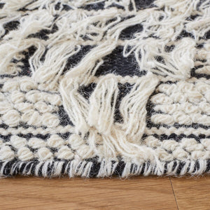 Vermont 502 Flat Weave 60% Wool, 40% Cotton 0 Rug Ivory / Black 60% Wool, 40% Cotton VRM502A-5