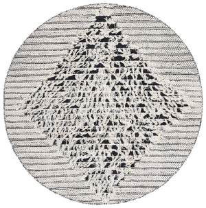 Vermont 502 Flat Weave 60% Wool, 40% Cotton 0 Rug Ivory / Black 60% Wool, 40% Cotton VRM502A-5