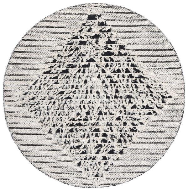 Vermont 502 Flat Weave 60% Wool, 40% Cotton 0 Rug Ivory / Black 60% Wool, 40% Cotton VRM502A-5