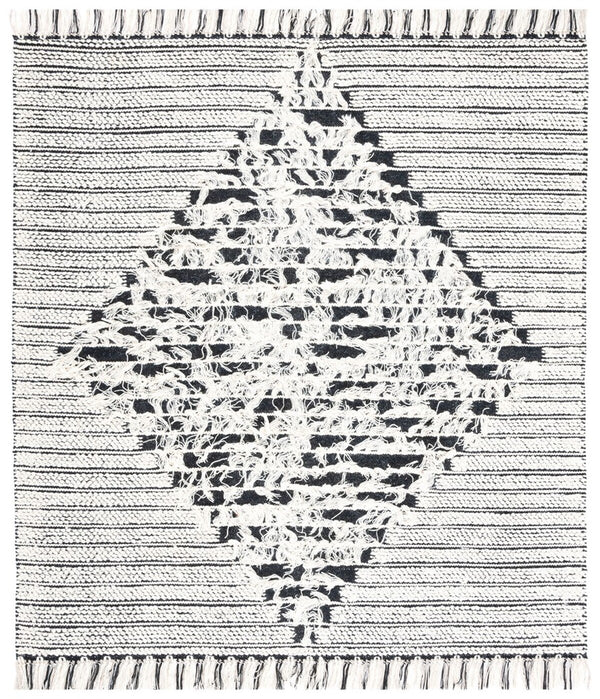 Vermont 502 Flat Weave 60% Wool, 40% Cotton 0 Rug Ivory / Black 60% Wool, 40% Cotton VRM502A-5