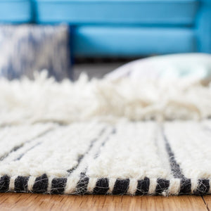 Vermont 502 Flat Weave 60% Wool, 40% Cotton 0 Rug Ivory / Black 60% Wool, 40% Cotton VRM502A-5