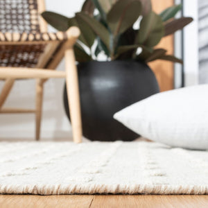 Vermont 503 Flat Weave 50% Wool, 50% Cotton 0 Rug Ivory / Black 50% Wool, 50% Cotton VRM503A-5