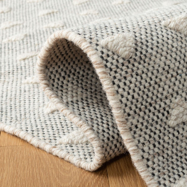 Vermont 503 Flat Weave 50% Wool, 50% Cotton 0 Rug Ivory / Black 50% Wool, 50% Cotton VRM503A-5