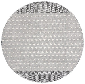 Vermont 503 Flat Weave 50% Wool, 50% Cotton 0 Rug Ivory / Black 50% Wool, 50% Cotton VRM503A-5