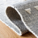 Vermont 503 Flat Weave 50% Wool, 50% Cotton 0 Rug Ivory / Black 50% Wool, 50% Cotton VRM503A-5