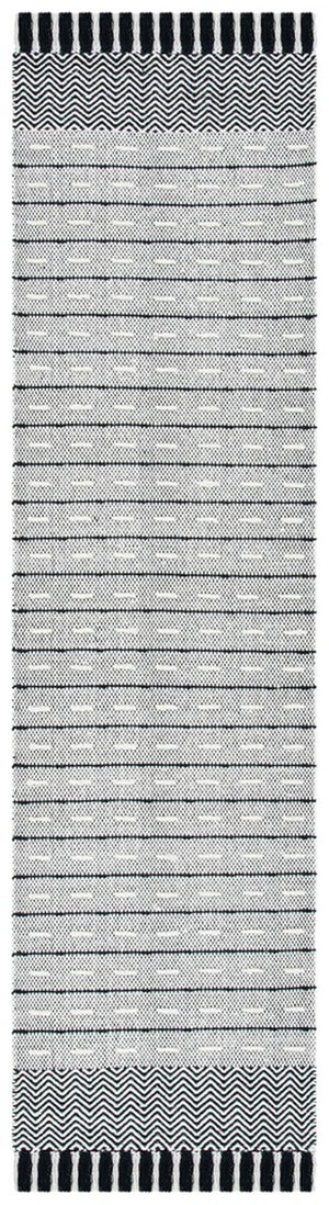 Vermont 504 Flat Weave 50% Wool, 50% Cotton 0 Rug Ivory / Black 50% Wool, 50% Cotton VRM504A-5