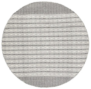 Vermont 504 Flat Weave 50% Wool, 50% Cotton 0 Rug Ivory / Black 50% Wool, 50% Cotton VRM504A-5