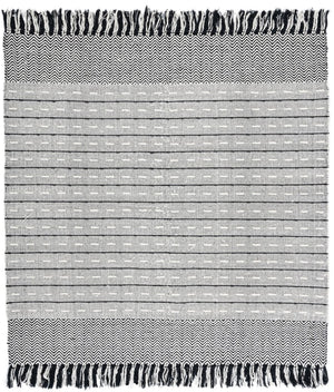 Vermont 504 Flat Weave 50% Wool, 50% Cotton 0 Rug Ivory / Black 50% Wool, 50% Cotton VRM504A-5