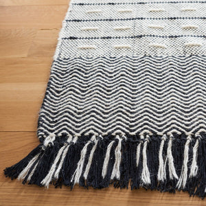Vermont 504 Flat Weave 50% Wool, 50% Cotton 0 Rug Ivory / Black 50% Wool, 50% Cotton VRM504A-5