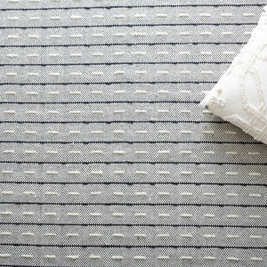 Vermont 504 Flat Weave 50% Wool, 50% Cotton 0 Rug Ivory / Black 50% Wool, 50% Cotton VRM504A-5