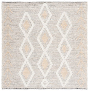 Safavieh Vermont Woollen Dhurry (Hand-Loomed) 60% Wool 40% Cotton Rug Gold / Ivory VRM601D-3