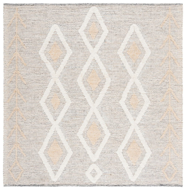 Safavieh Vermont Woollen Dhurry (Hand-Loomed) 60% Wool 40% Cotton Rug Gold / Ivory VRM601D-3