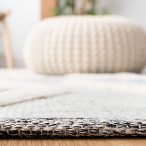 Safavieh Vermont Woollen Dhurry (Hand-Loomed) 60% Wool 40% Cotton Rug Blue / Ivory VRM601M-6SQ