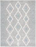 Safavieh Vermont Woollen Dhurry (Hand-Loomed) 60% Wool 40% Cotton Rug Blue / Ivory VRM601M-6SQ