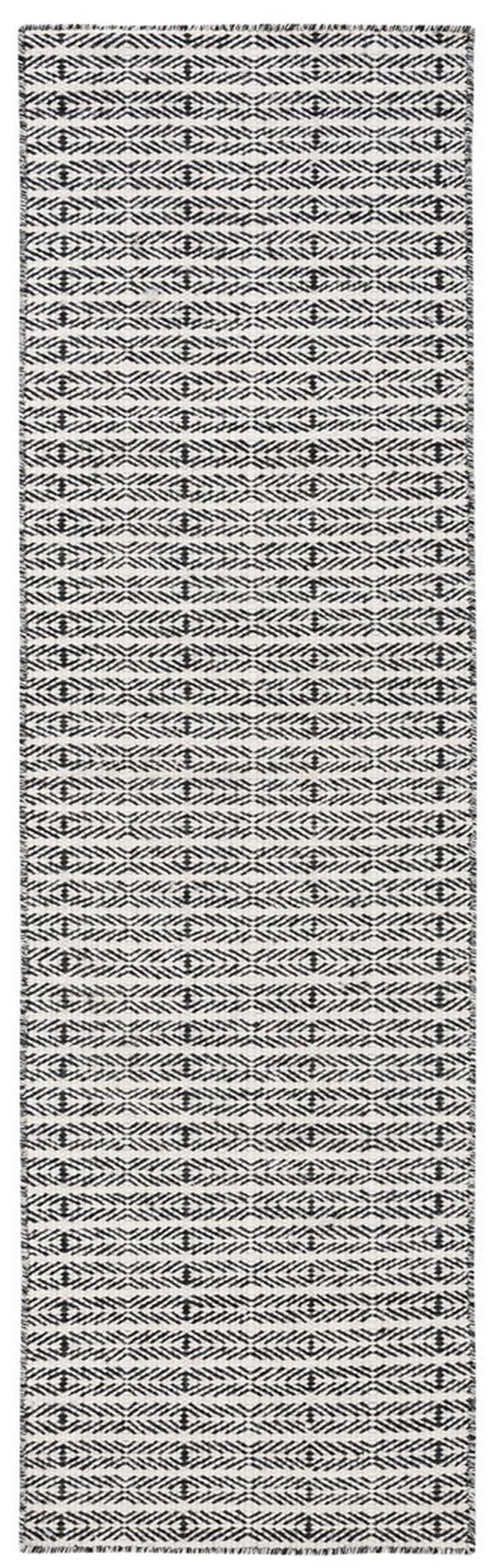 Vermont 803 Hand Tufted 80% Wool, 20% Cotton Rug Black / Ivory 80% WOOL, 20% COTTON VRM803Z-9