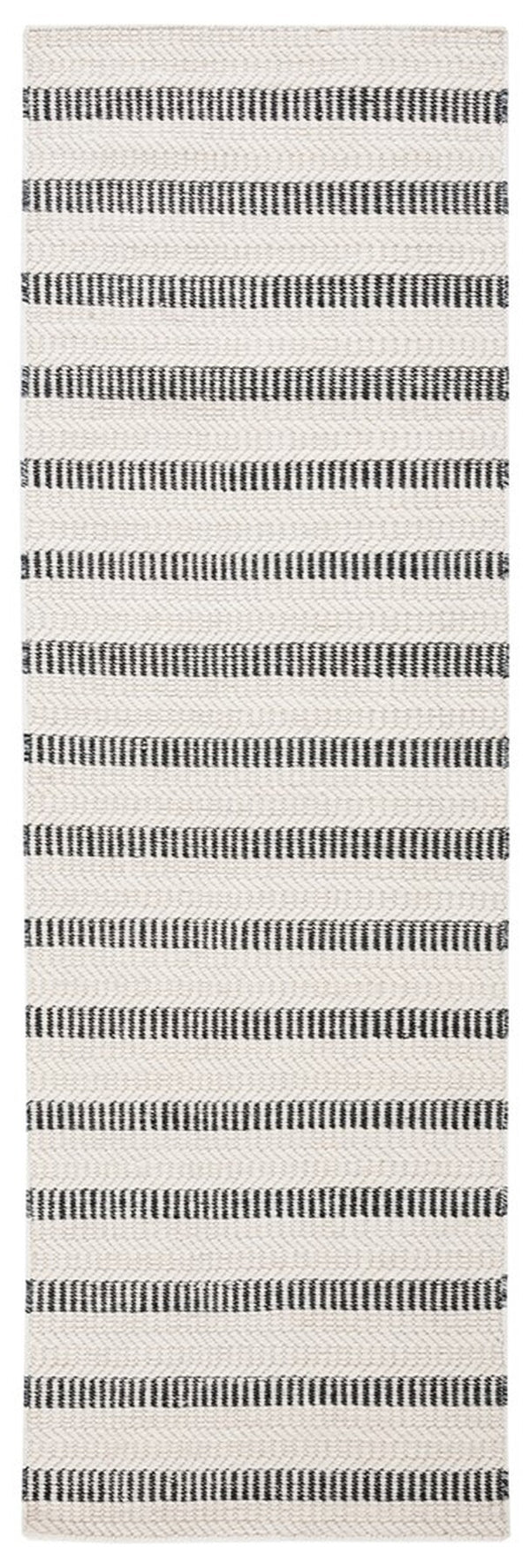 Vermont 804 Hand Tufted 80% Wool, 20% Cotton Rug Black / Ivory 80% WOOL, 20% COTTON VRM804Z-9