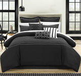 Brenton Black Queen 9pc Comforter Set