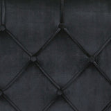 Rivka Black Twin Velvet Headboard