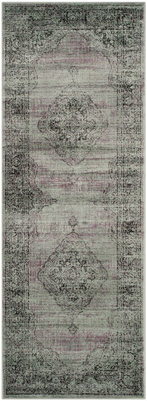 Vintage Power Loomed Rectangle Rug from Belgium - Luxurious 72% Viscose Blend for Elegant Spaces
