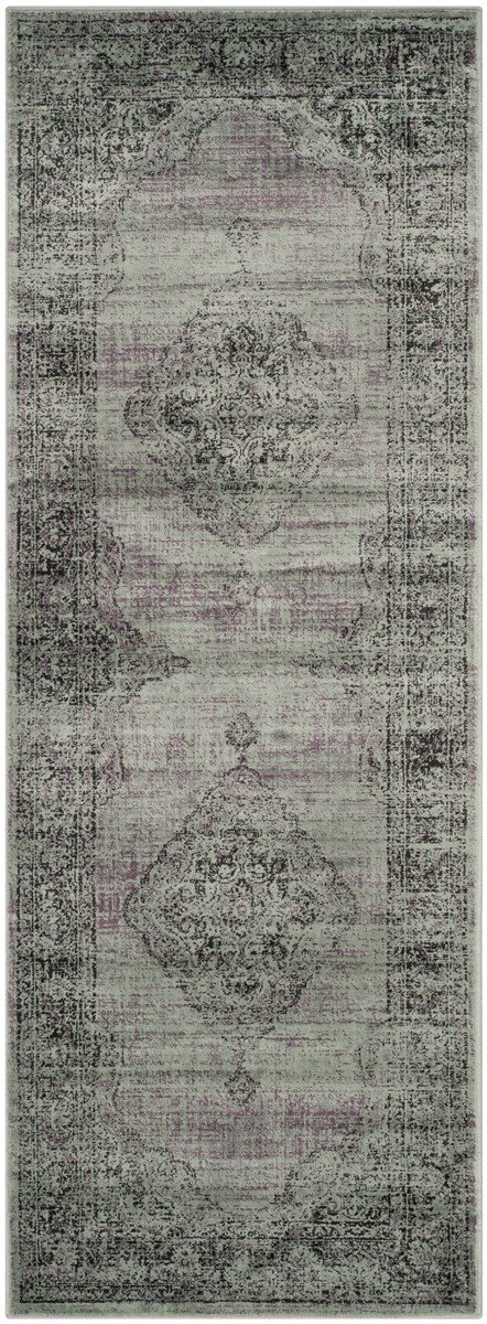 Vintage Power Loomed Rectangle Rug from Belgium - Luxurious 72% Viscose Blend for Elegant Spaces
