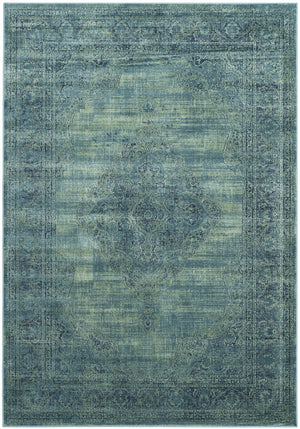 Vintage Power Loomed Rug - Eco-Friendly Organic Viscose, Classic Persian Design for Timeless Elegance