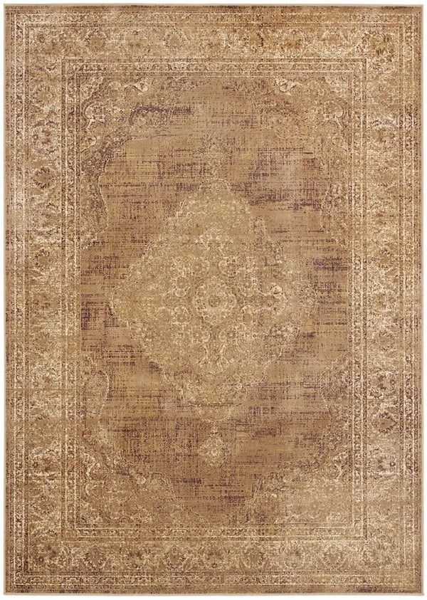 Vintage Power Loomed Rectangle Rug from Belgium - Luxurious 72% Viscose Blend for Elegant Spaces