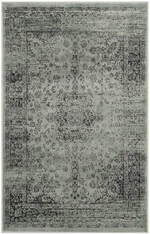 Vintage Power Loomed Rug - Timeless Elegance with Recycled Yarn & Classic Persian Design Appeal