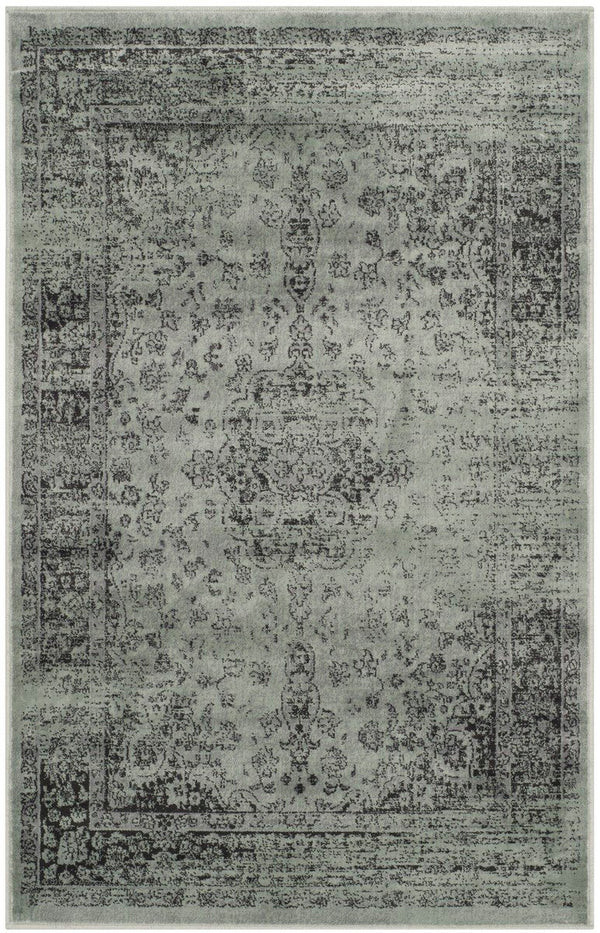Vintage Power Loomed Rug - Timeless Elegance with Recycled Yarn & Classic Persian Design Appeal
