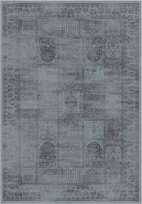 Vintage Power Loomed Rug - Elegant Organic Viscose Design Inspired by Timeless Persian & Turkish Styles