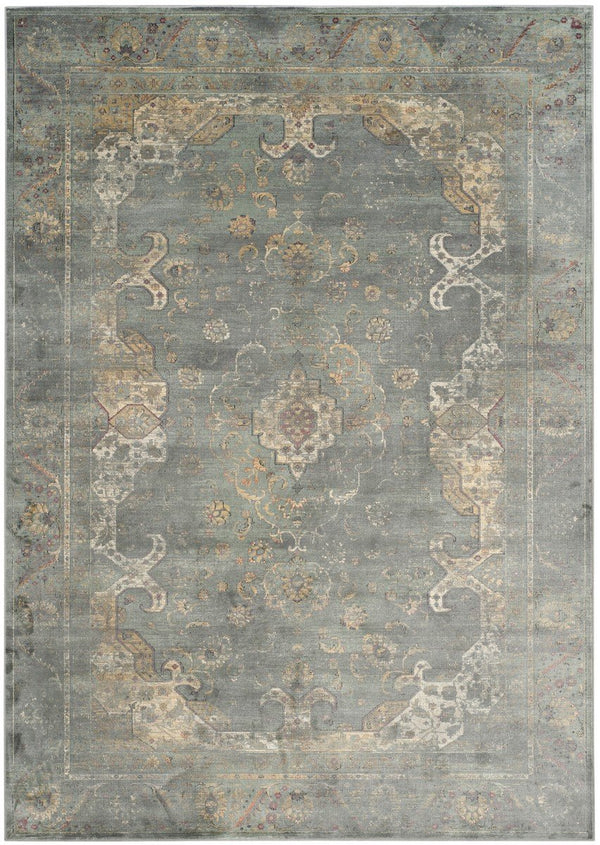 Vintage Power Loomed Rug - Luxurious 72% Viscose Blend, Elegant Design, Perfect for Any Room Decor
